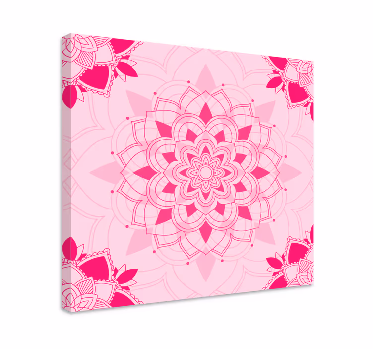 Tableau zen mandala floral complexe - TenStickers