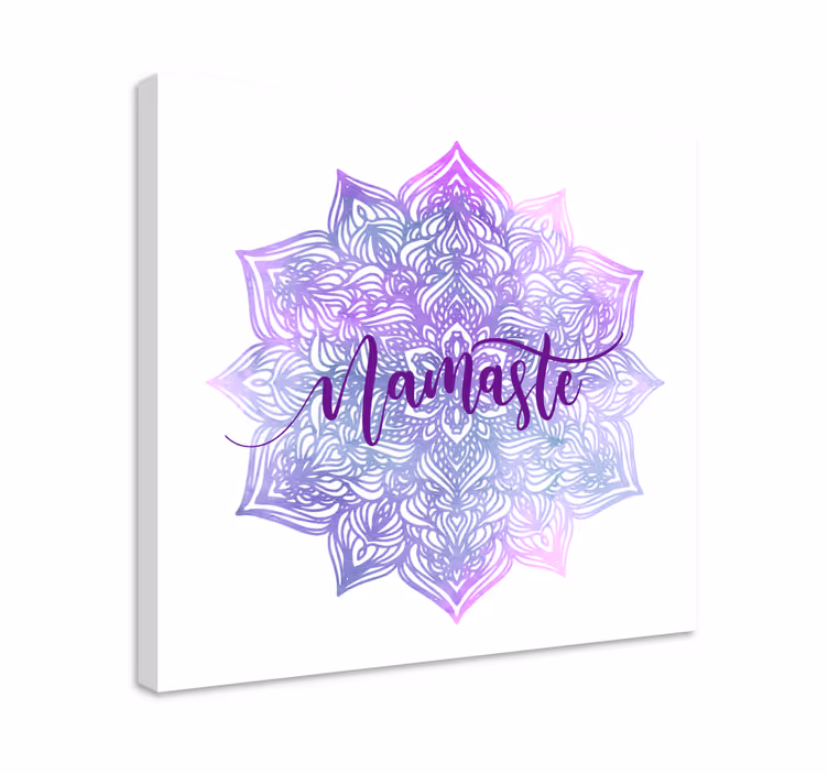 Tableau mandala Namaste mandala violet - TenStickers