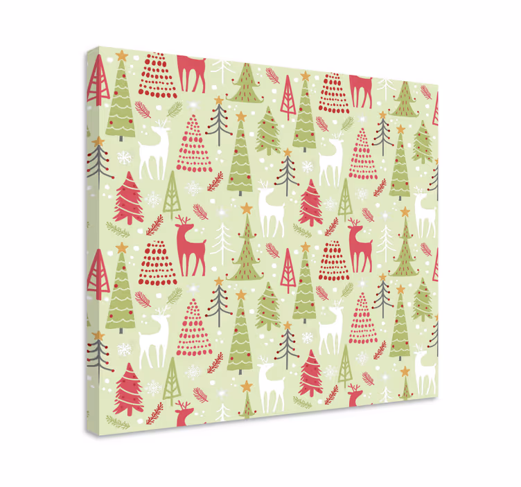 Tableau cerfs motif de cerfs festifs - TenStickers