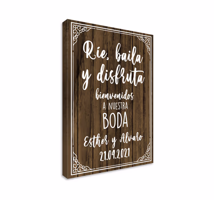 Tableau citation panneau de bienvenue pour le mariage - TenStickers