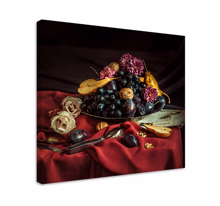 Tableau Assiette de fruits détaillée - TenStickers