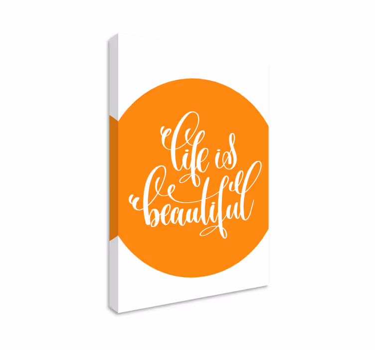 Tableau citation affirmation inspirante pour la vie - TenStickers