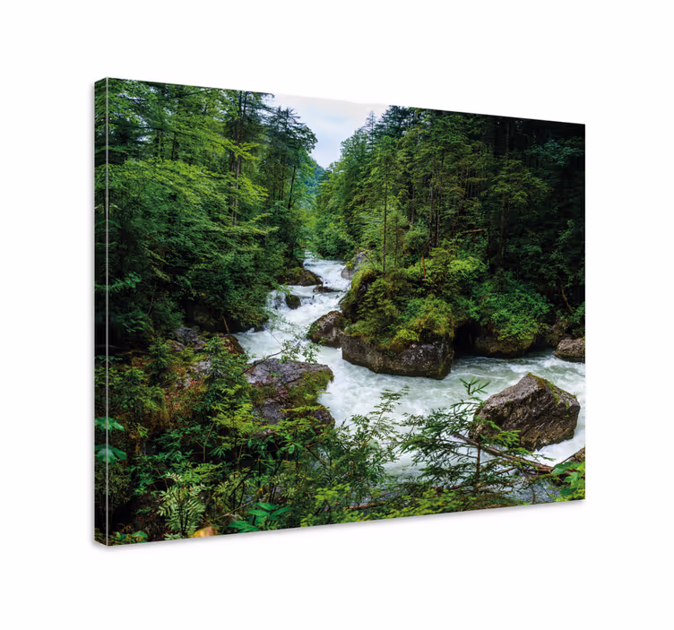 Tableau paysage Ruisseau dans les montagnes - TenStickers