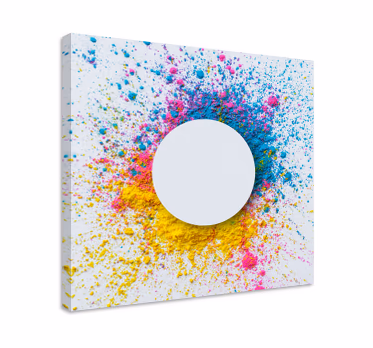 Tableau moderne éclaboussure de cercle - TenStickers