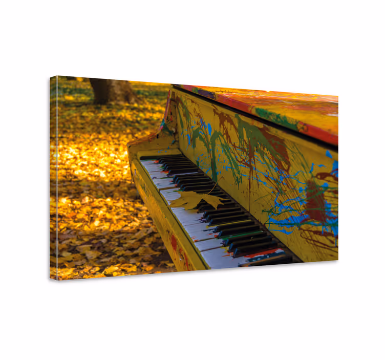 Tableau musique éclaboussure de piano - TenStickers
