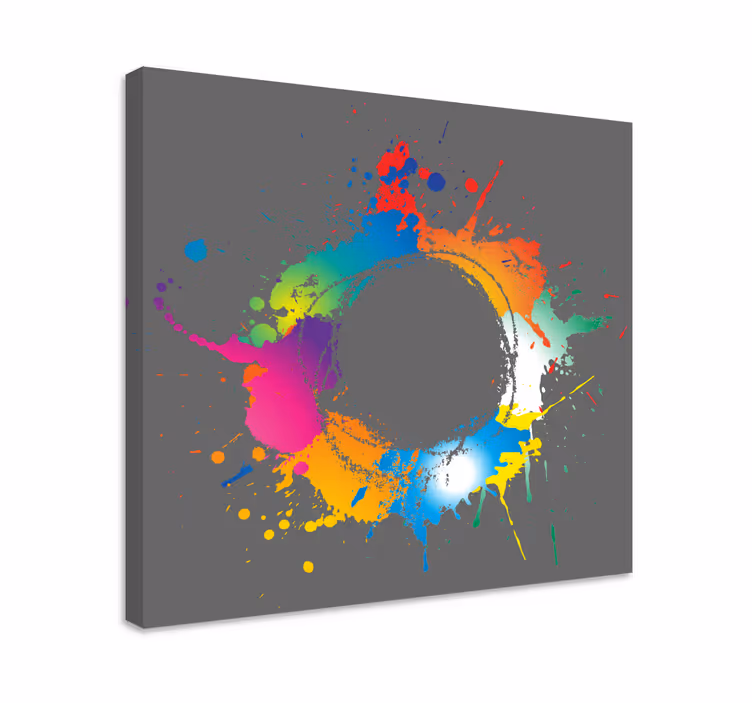 Tableau abstraite éclaboussure abstraite - TenStickers