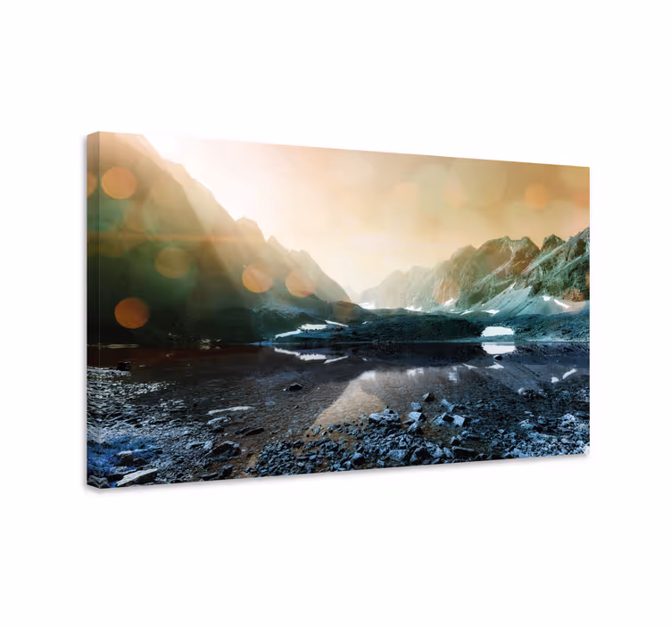 Tableau paysage Forêt et lac, nature - TenStickers