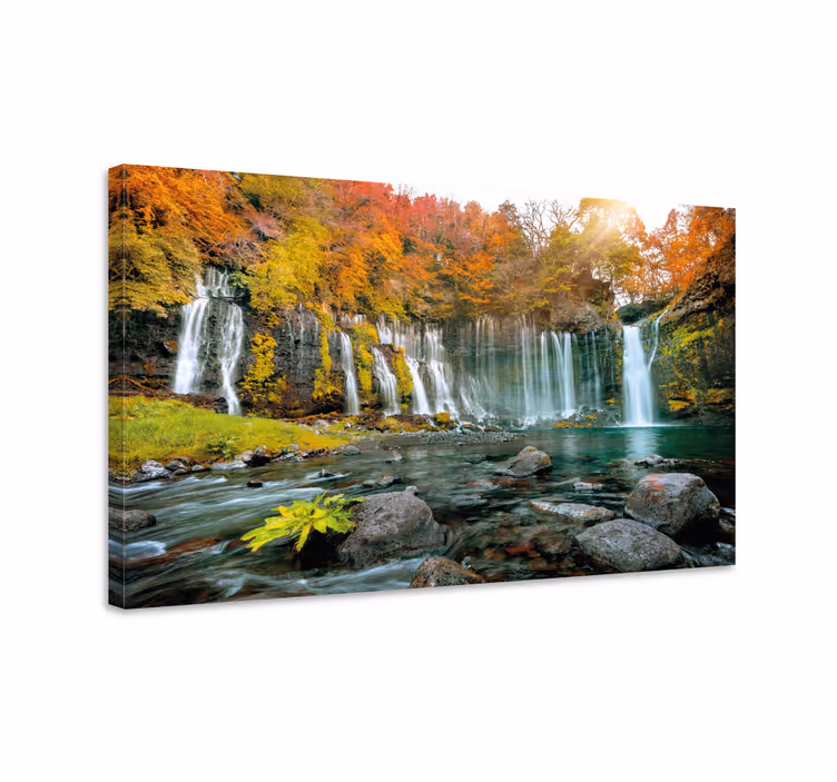 Tableau paysage Cascade pour salon - TenStickers