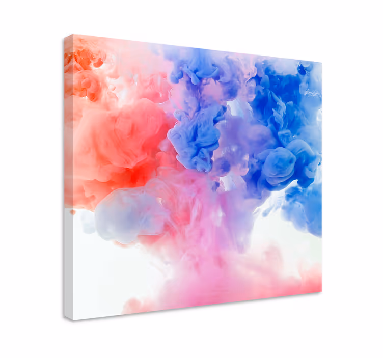 Tableau abstrait tourbillon de nuages colorés - TenStickers