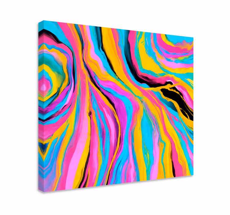Tableau moderne éclaboussure de couleurs d'art abstrait - TenStickers