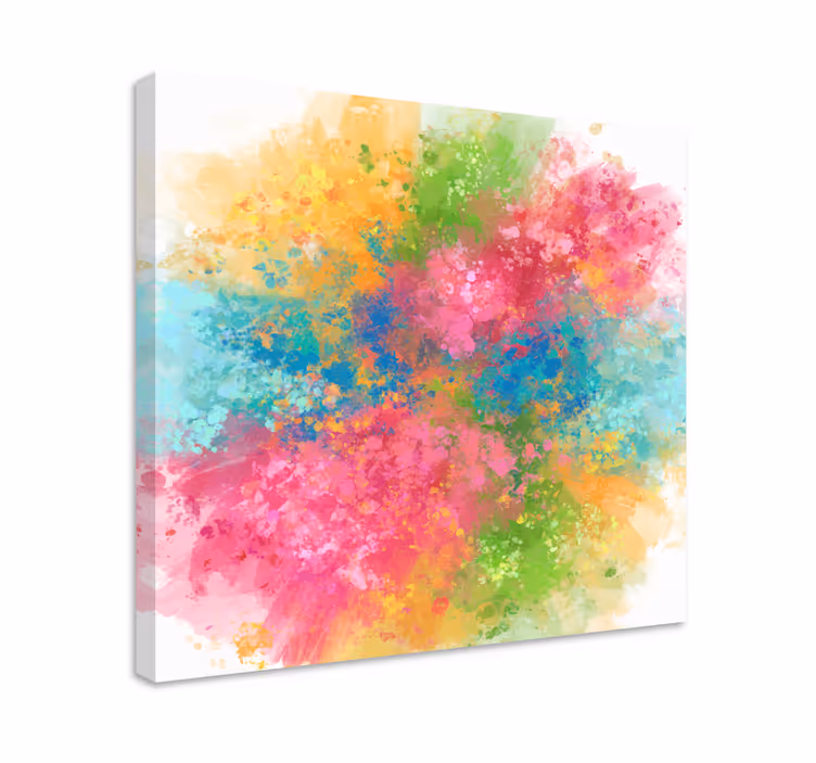 Tableau abstrait Éclat de couleurs vibrantes - TenStickers
