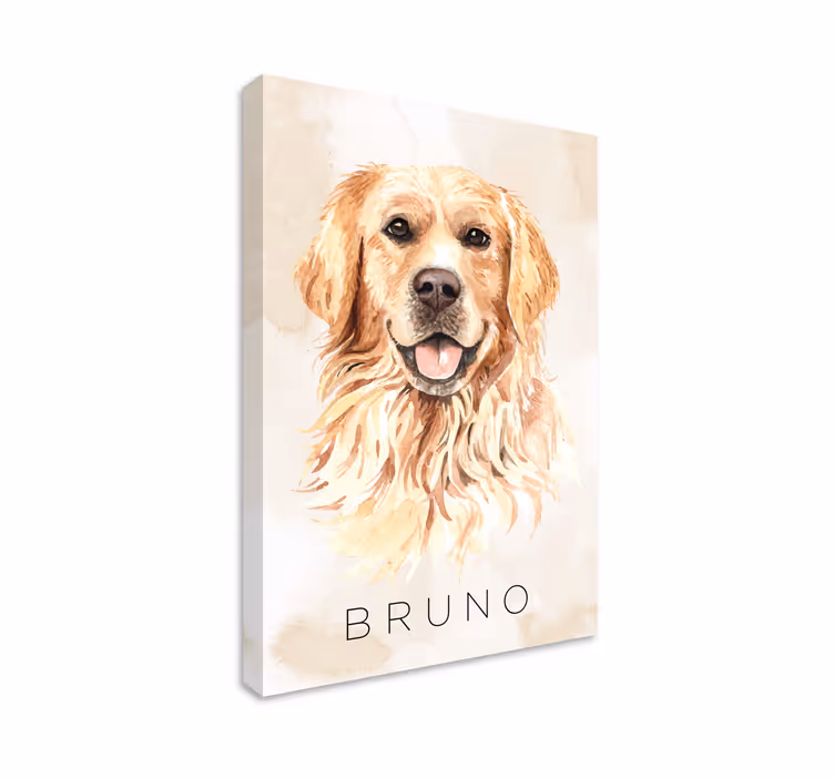 Tableau chien Chien d'or - TenStickers