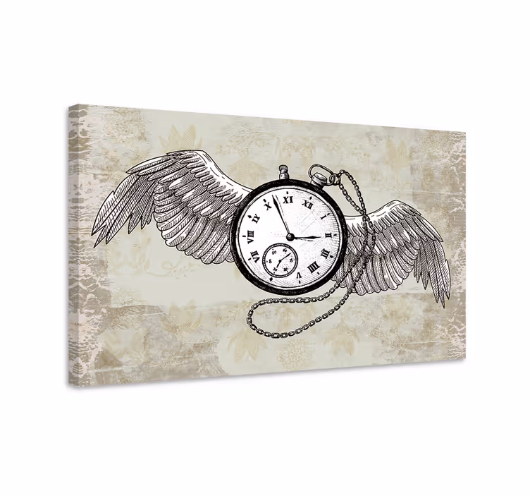 Tableau moderne Le temps abstrait passe vite - TenStickers