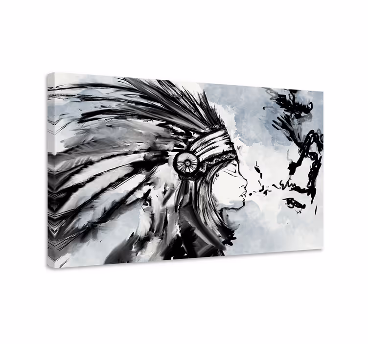 Tableau moderne Panache amérindien - TenStickers