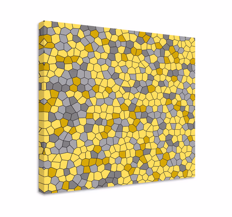 Tableau géométrique motif alvéolaire - TenStickers