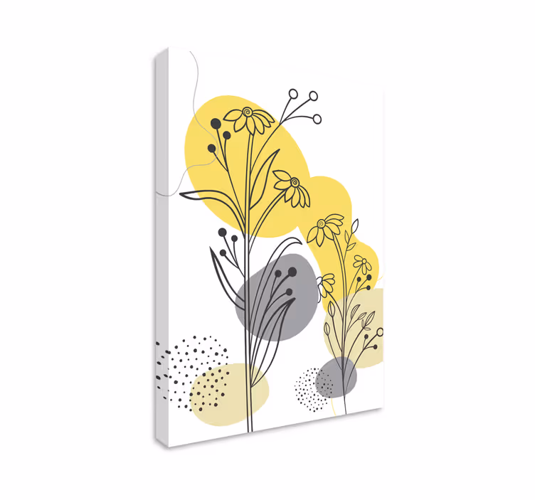 Tableau scandinave Plantes pantone - TenStickers