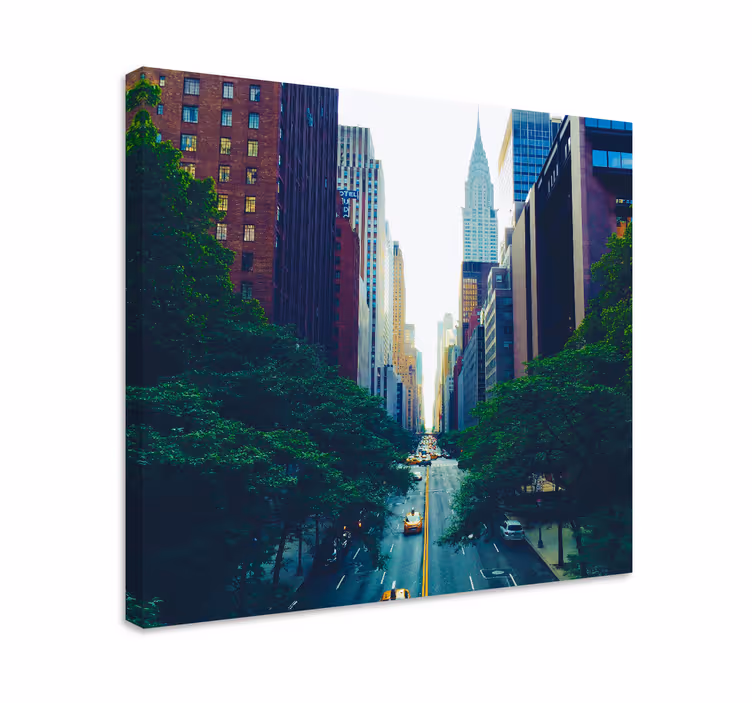 Tableau paysage Belle ville moderne - TenStickers