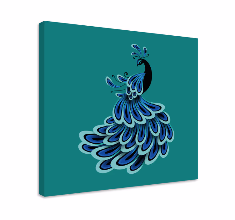Tableau oiseaux Magnifique paon - TenStickers