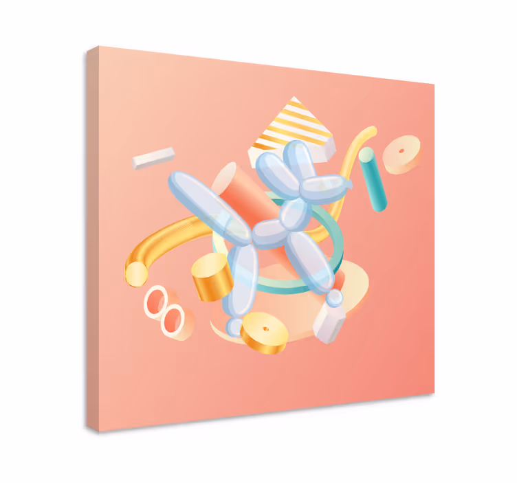 Tableau fruits en formes d'animaux en ballon - TenStickers