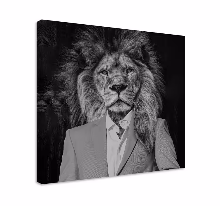 Tableau animal Monsieur lyon - TenStickers