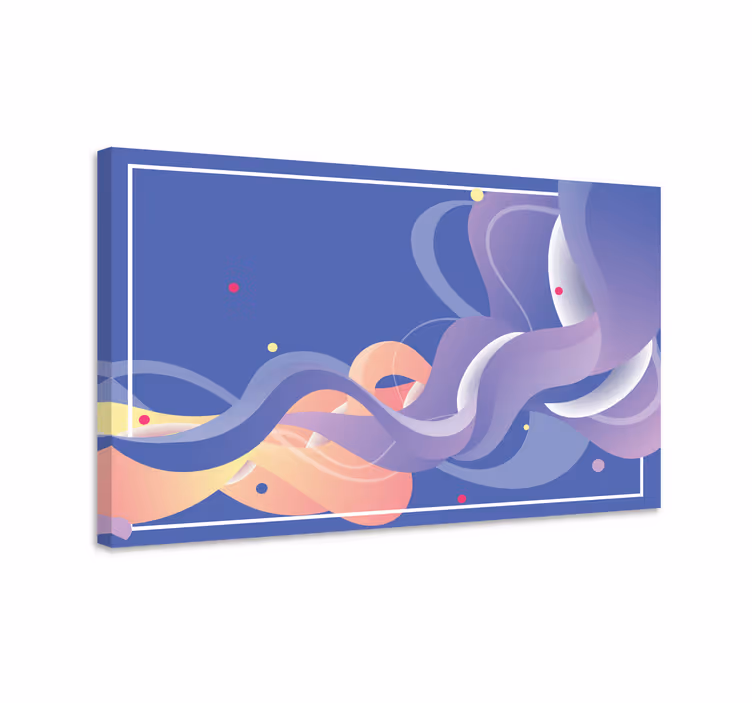 Tableau moderne Dégradé de vagues modernes - TenStickers