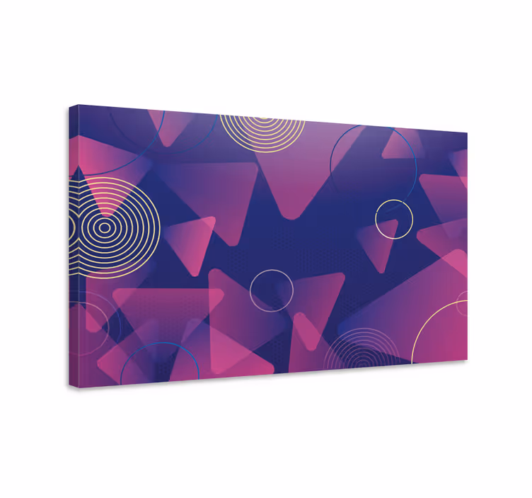 Tableau géométrique motifs de formes dynamiques - TenStickers
