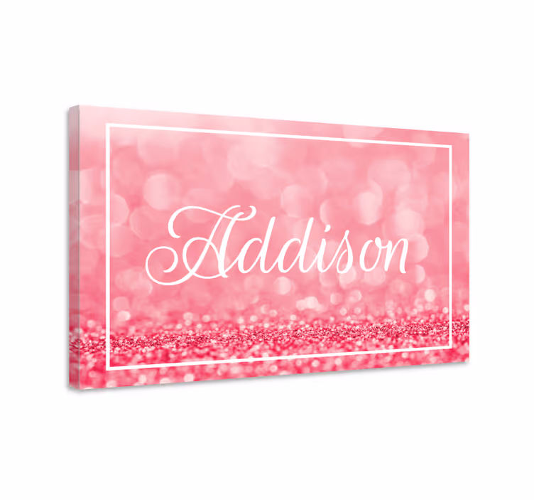 Tableau personnalisé Fluide dégradé rose brillant - TenStickers