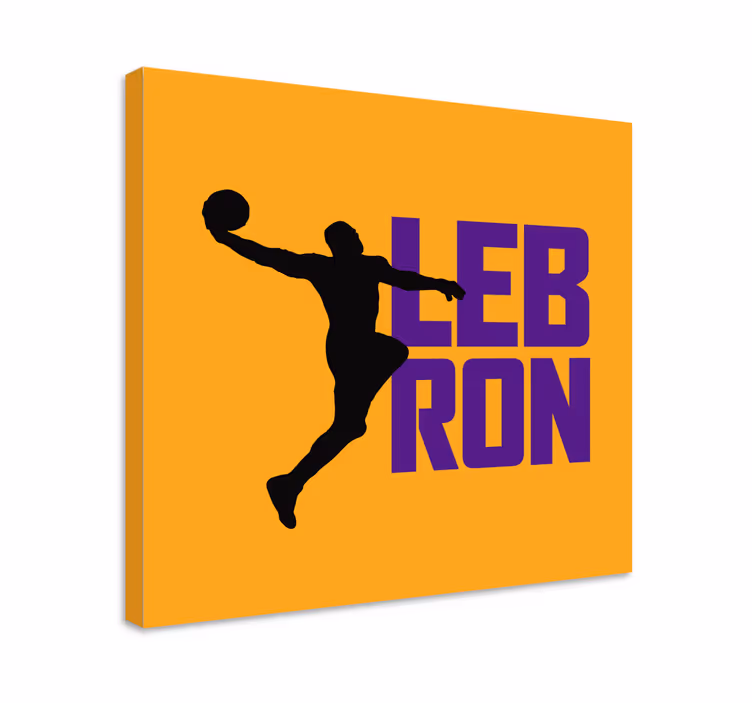 Tableau Lebron james cool basket - TenStickers