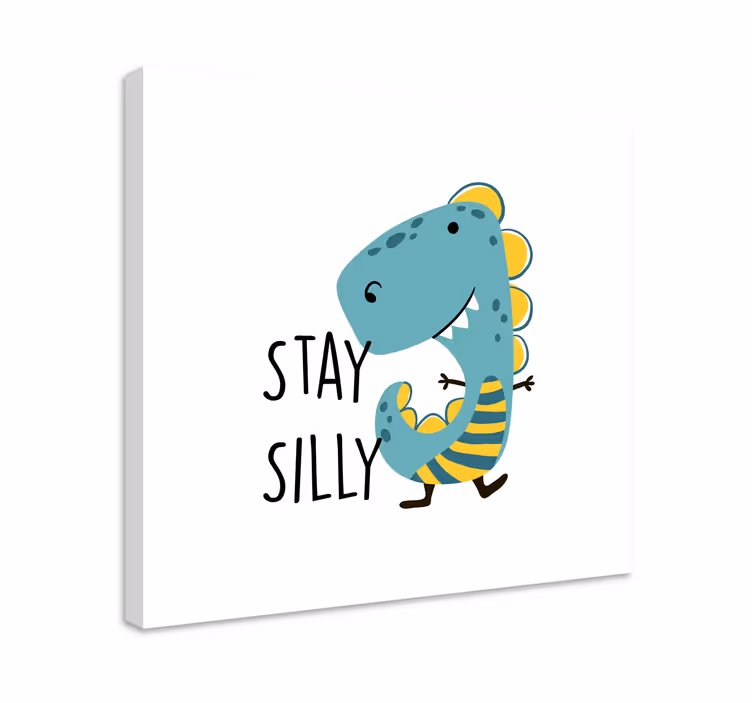 Tableau dinosaures restez délirant dinosaure - TenStickers