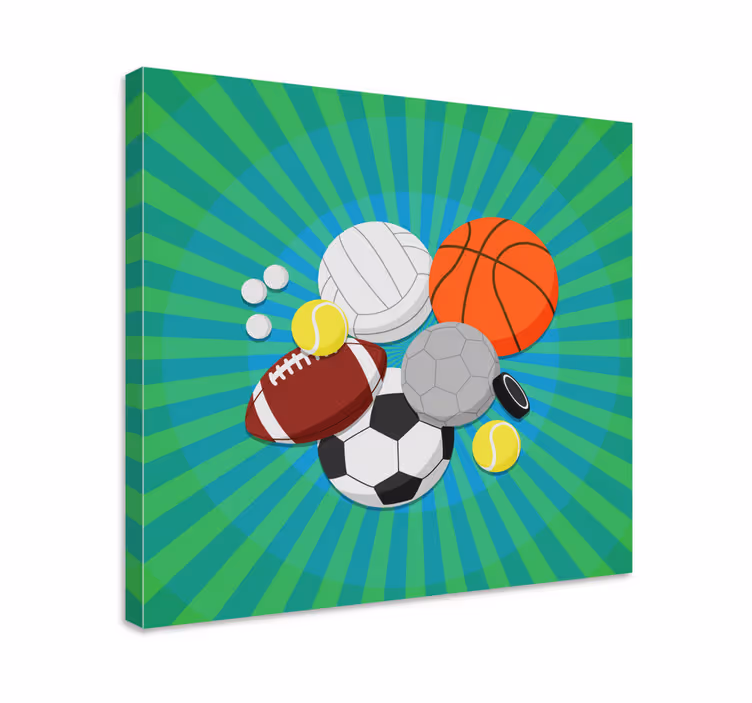 Tableau maison Balles de sport - TenStickers
