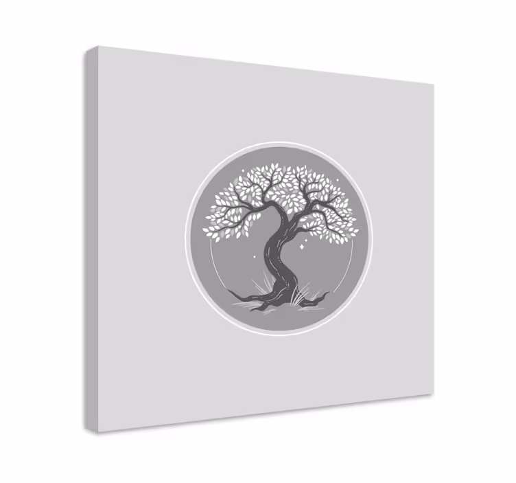 Tableau arbres silhouette stylisée - TenStickers