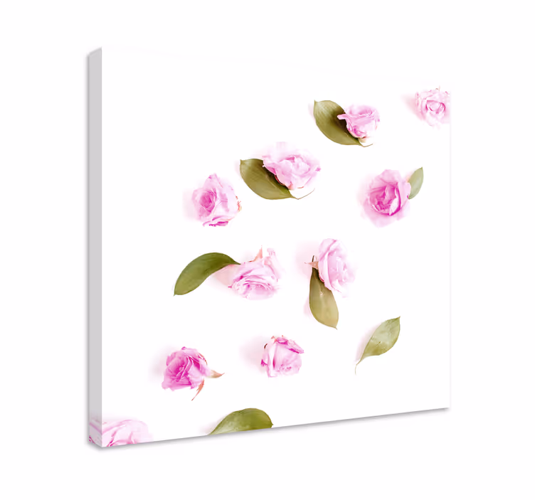 Tableau fleurs et plantes roses roses délicates - TenStickers