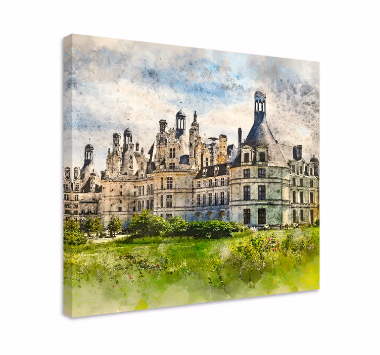 Tableau moderne Château français - TenStickers