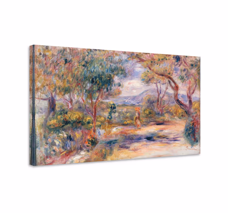 Tableau moderne Paysage d'un village - TenStickers