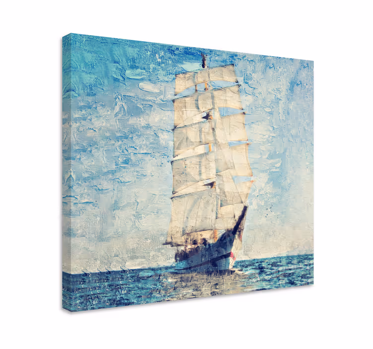 Tableau mer tableau originale d'un bateau - TenStickers