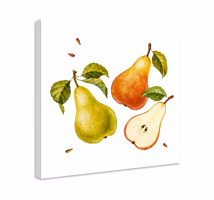 Tableau fruits trio de poires fraîches - TenStickers