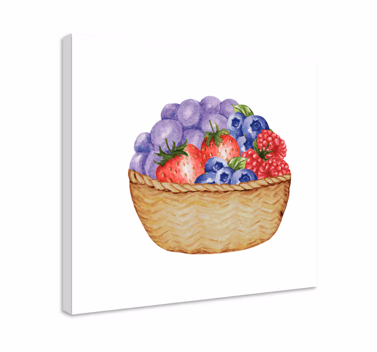 Tableau fruits panier de fruits abondants - TenStickers