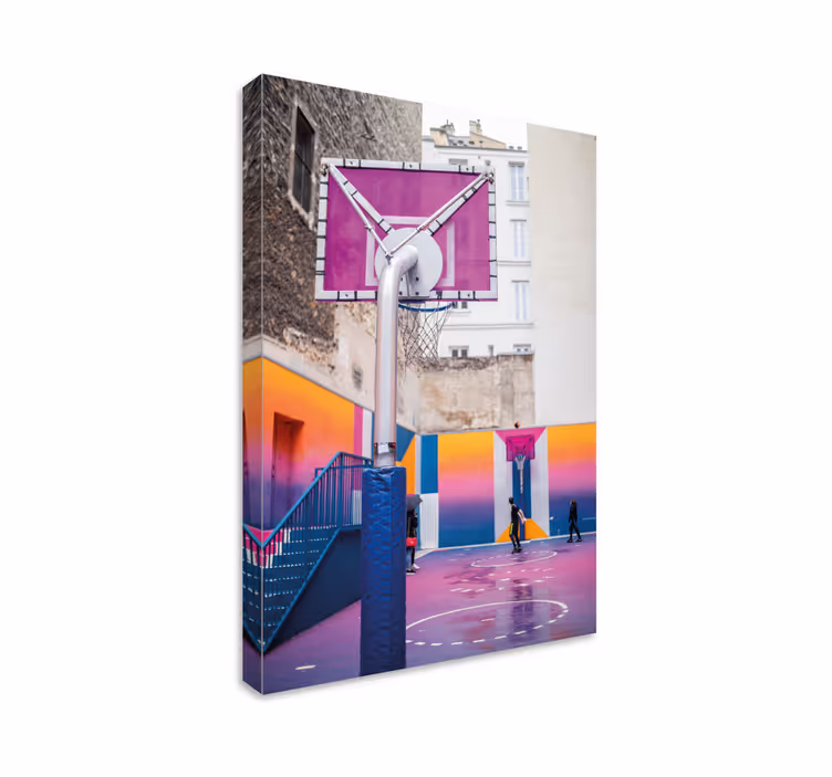 Tableau sports terrain de basket urbain - TenStickers