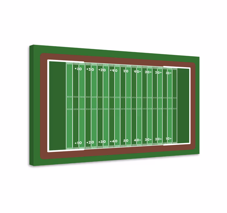 Tableau maison Terrain de football américain simple - TenStickers