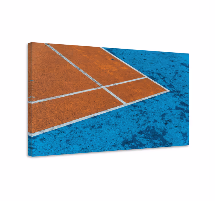 Tableau maison Court de tennis en gros plan - TenStickers