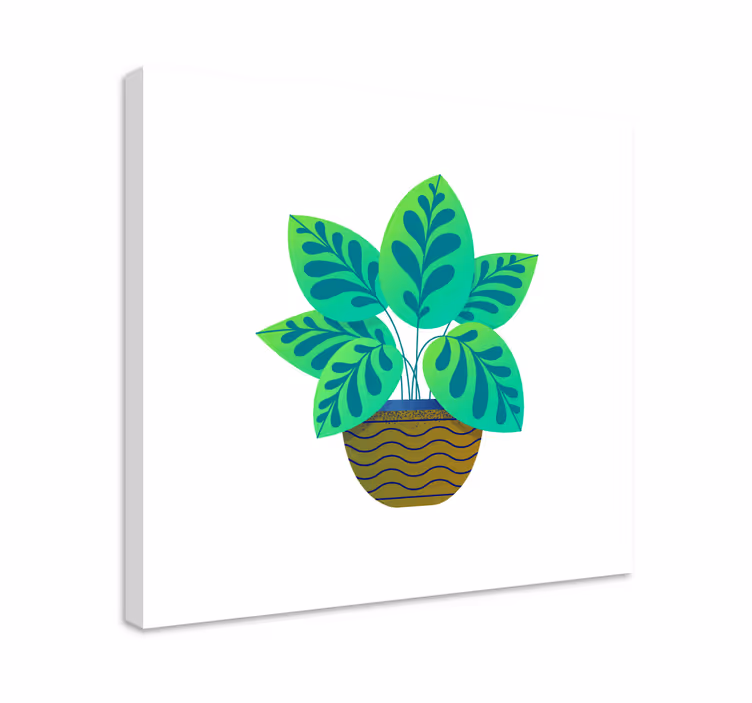 Tableau fleurs et plantes feuillage vert luxuriant - TenStickers