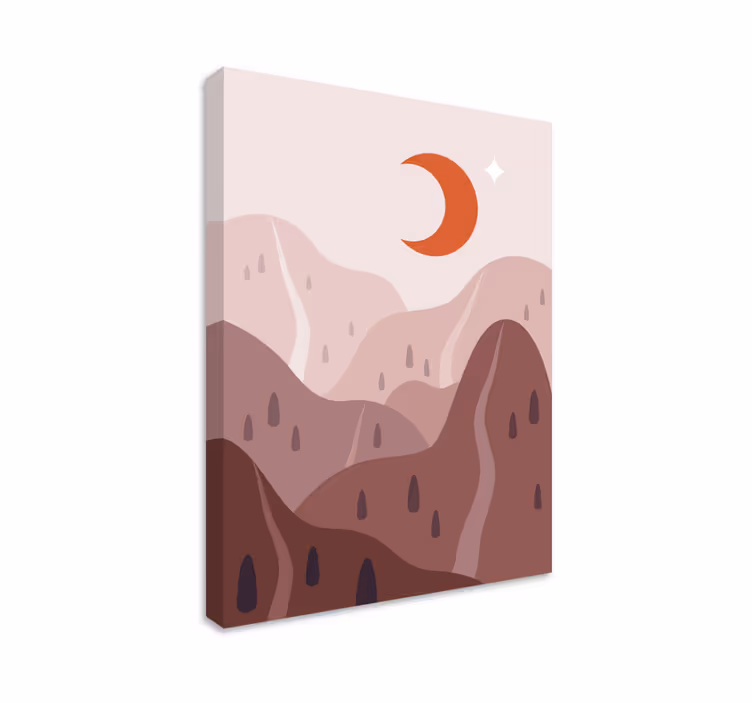 Tableau paysages forme de terrain montagneux - TenStickers