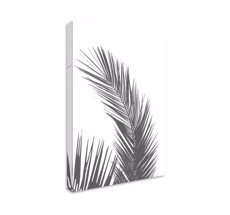 Tableau scandinave Palmier gris - TenStickers