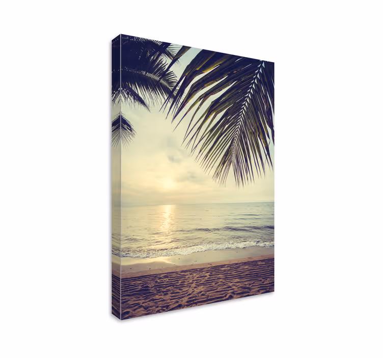 Tableau paysages coucher de soleil paisible océan - TenStickers