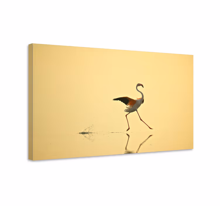 Tableau oiseaux danse Élégante des flamants - TenStickers