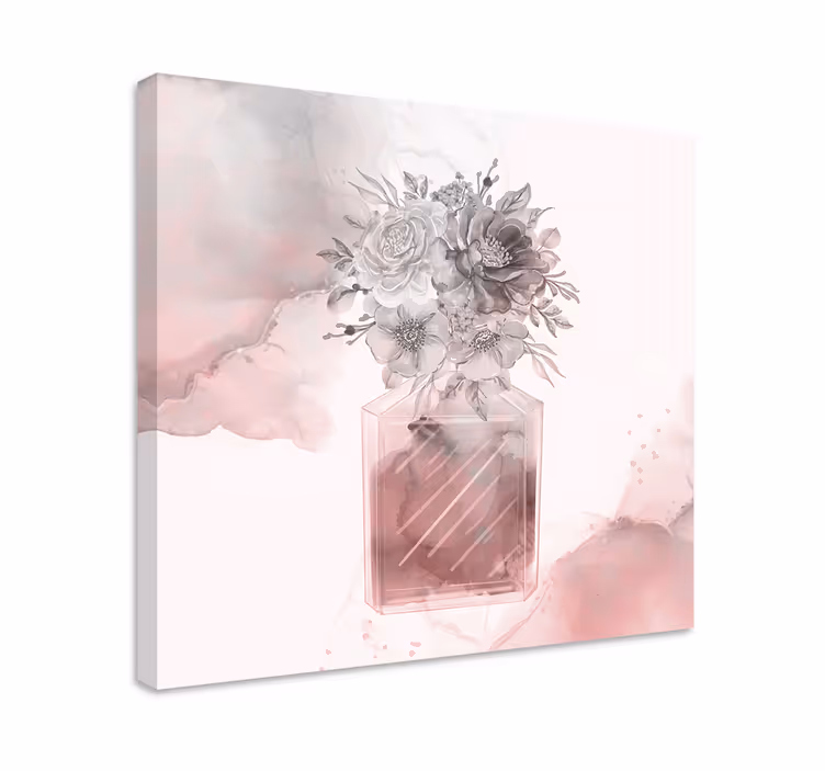 Tableau fleurs Conception rose avec - TenStickers