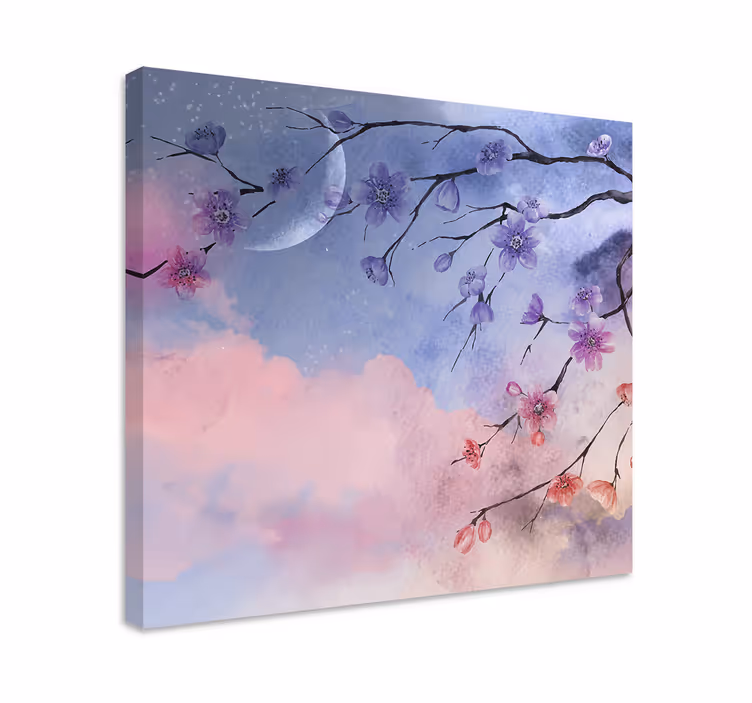 Tableau fleurs Fleurs de cerisier délicates - TenStickers