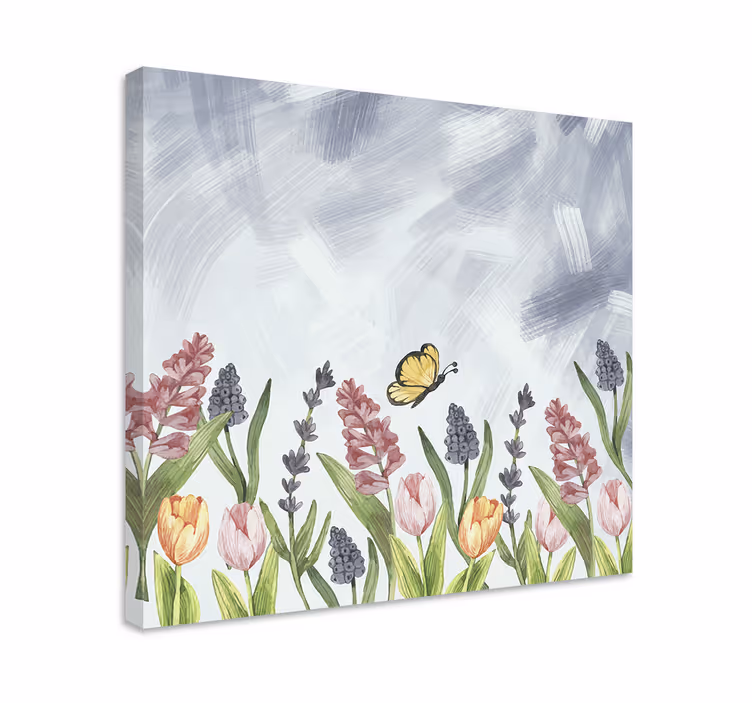 Tableau fleurs Petit jardin coloré - TenStickers