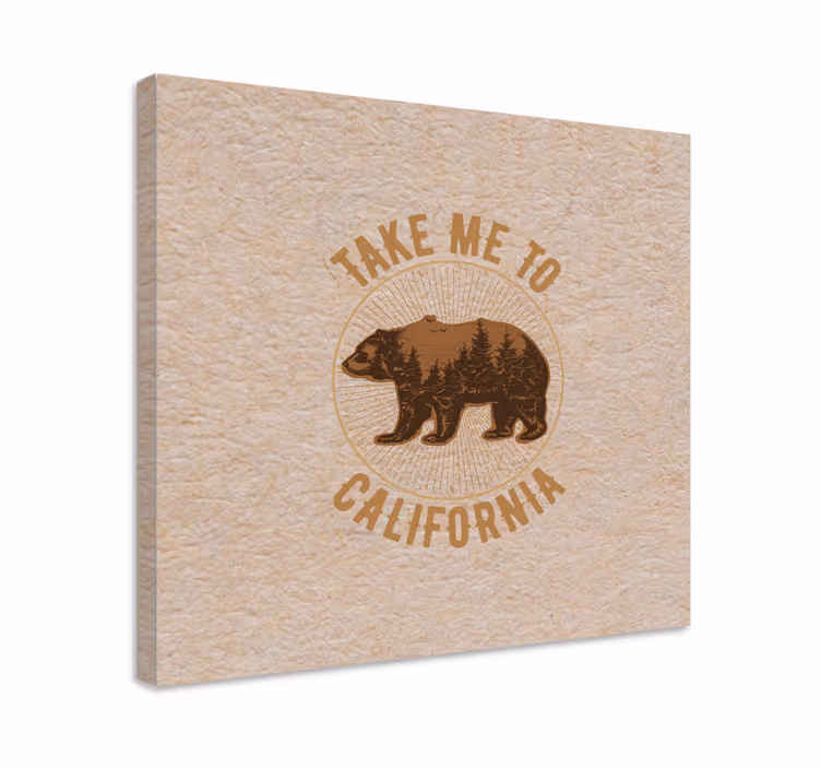 Tableau animaux ours de californie - TenStickers