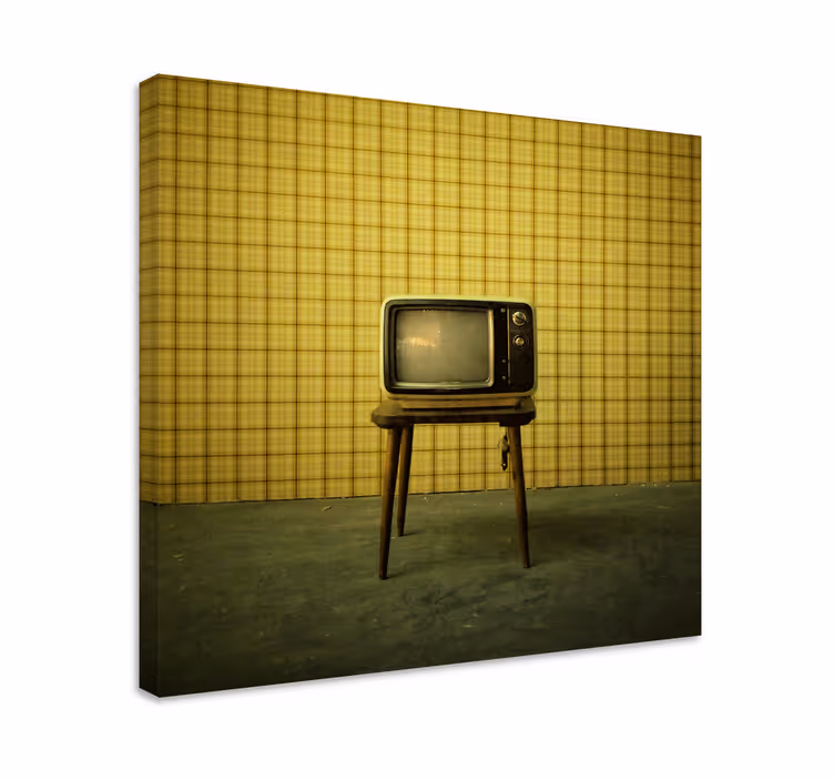 Tableau vintage support de télévision rétro - TenStickers